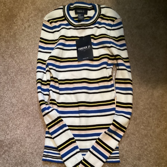 Forever 21 long sleeve shirt with stripes Size Small - Picture 1 of 4